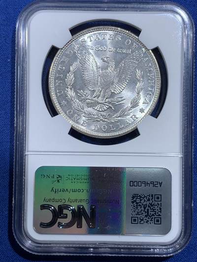 《竞宝斋》第420场 周日，周一，周二  3场连拍 （全场包邮） NGC MS64 美国1886年摩根1美元银币