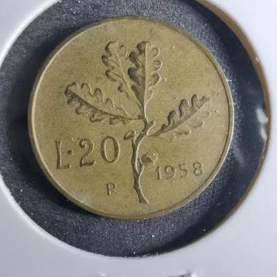 沼泽如烟--第846场 - 意大利1958年20里拉