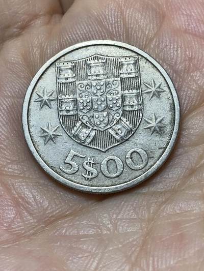 2025年第九十四场(总第一百二十场）外国好品散币(免佣金) - 葡萄牙🇵🇹1981年5埃斯库多(共和国时期第五套)