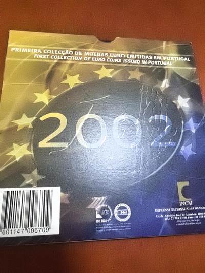 长老汇马年精选第二场拍卖 - 2002葡萄牙8枚欧元套装，卡装