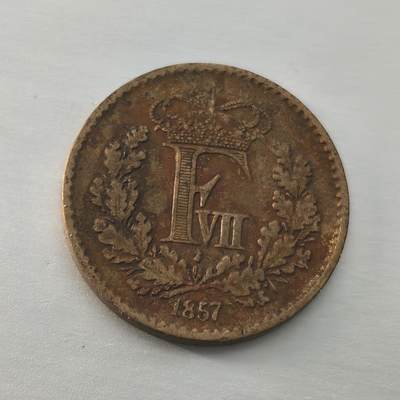 老蟹的宝藏🏴‍☠️ II-美国/奥地利/英国/其余国家评级币及散币 - 丹麦1857年1/2斯科林