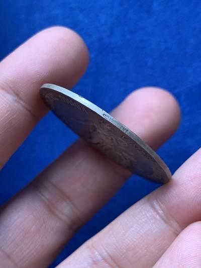 《竞宝斋》第420场 周日，周一，周二  3场连拍 （全场包邮） 法国鲁恩储蓄银行纪念银章，丰饶角1AR边铭，37.5mm，20.95克。