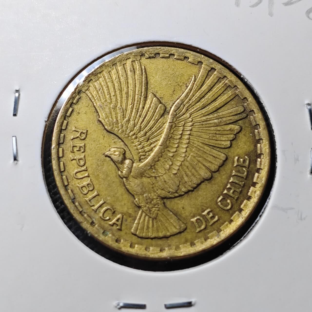 KK钱币收藏小铺 第343场 2月预留时间 周末发货 1969智利10分 飞鹰铜币