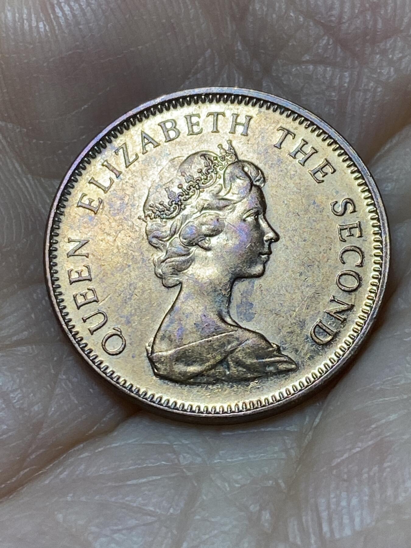 2025年第九十四场(总第一百二十场）外国好品散币(免佣金) 英占福兰克群岛1998年1便士(伊丽莎白二世中年花冠，第一套第二版，镀铜钢材质有磁版，首发年)