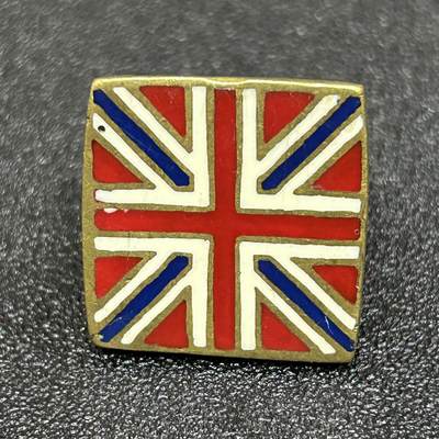 西秦中古拍卖第五十九期 - 英国二战爱国者之戒 铜制珐琅 授予二战时期捐资助战，参军的英国人