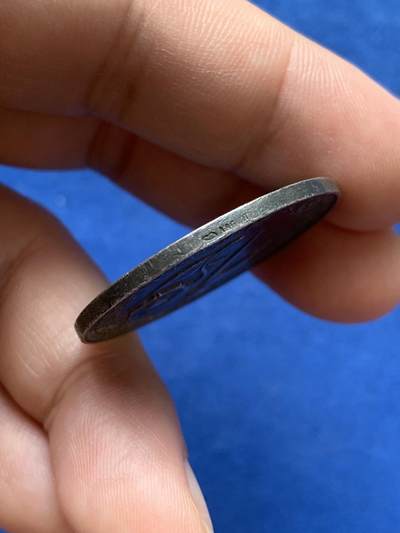 《竞宝斋》第420场 周日，周一，周二  3场连拍 （全场包邮） 法国建筑中央协会银代币 33.5mm 15.25克 丰饶角银标