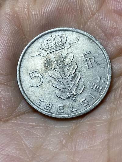 2025年第九十四场(总第一百二十场）外国好品散币(免佣金) - 比利时🇧🇪1949年5法郎(利奥波德三世时期，荷语版)