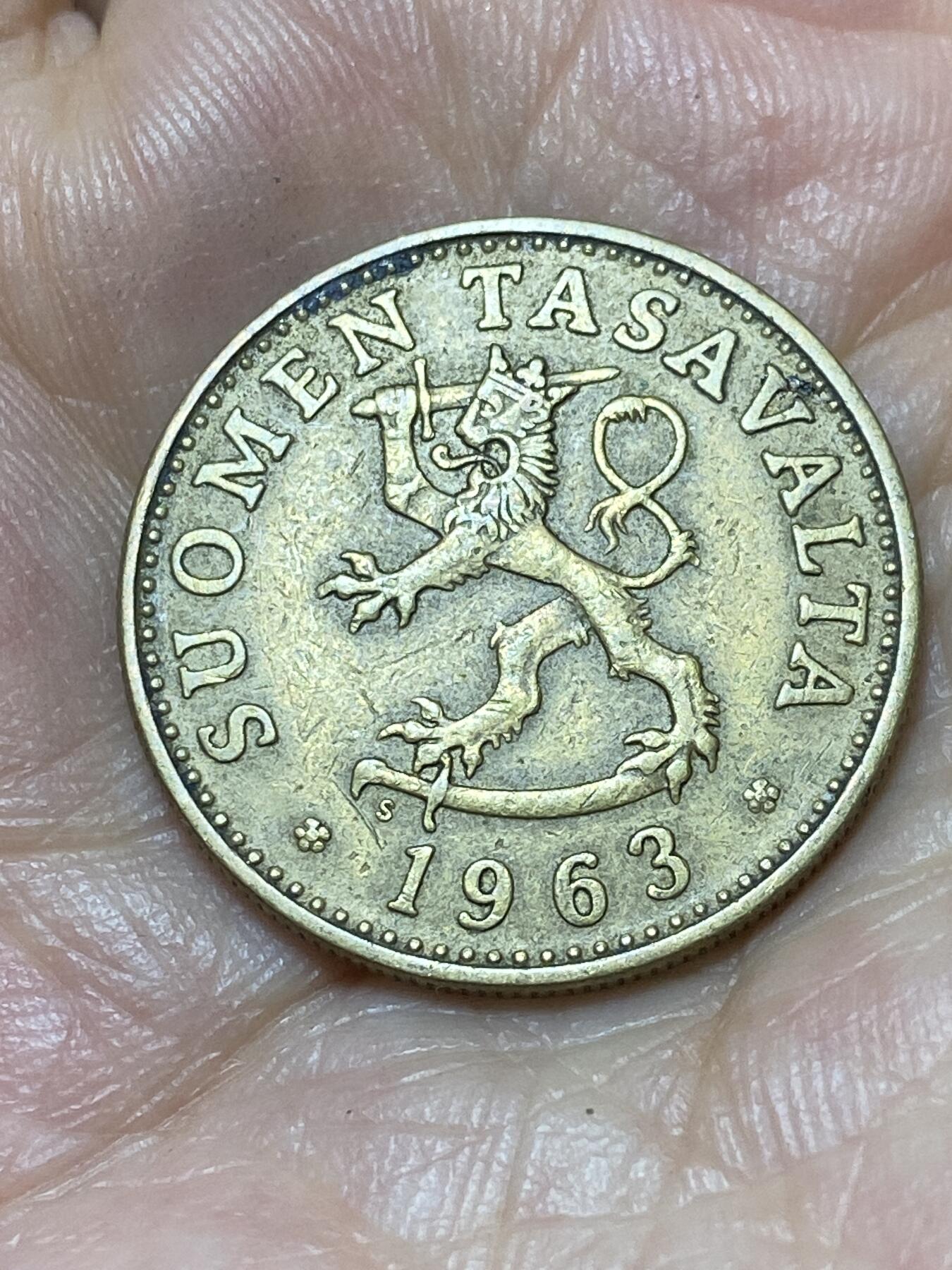 2025年第九十四场(总第一百二十场）外国好品散币(免佣金) 芬兰🇫🇮1963年50盆尼(S标)