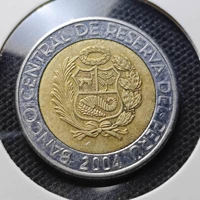 KK钱币收藏小铺 第343场 2月预留时间 周末发货 - 2004秘鲁2索尔 