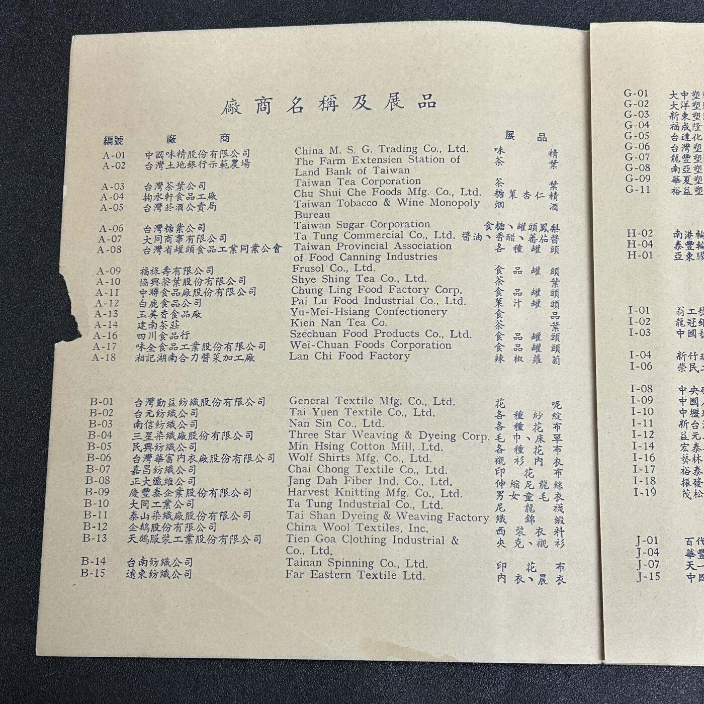 西秦中古拍卖第五十九期 中国民国国货陈列馆宣传册 后期