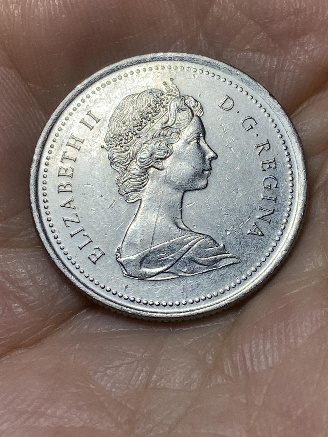 2025年第九十四场(总第一百二十场）外国好品散币(免佣金) 加拿大🇨🇦1973年25分(皇家骑警百年纪念币)