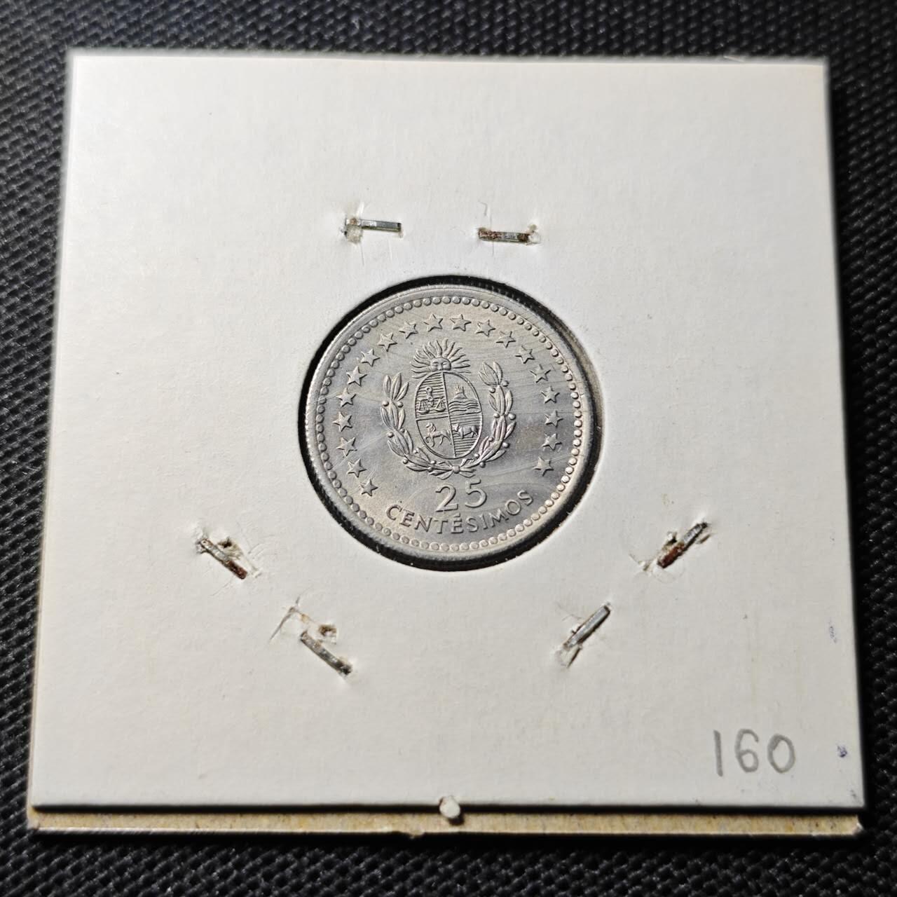 KK钱币收藏小铺 第344场 2月预留时间 周末发货 1960乌拉圭25分 好品