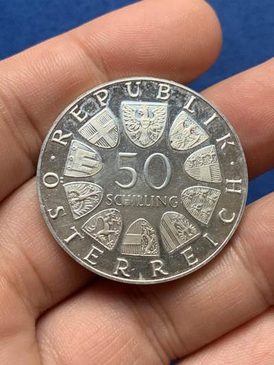 《竞宝斋》第420场 周日，周一，周二  3场连拍 （全场包邮） 奥地利1973年Bummerl House 500周年纪念银币 900银 20克