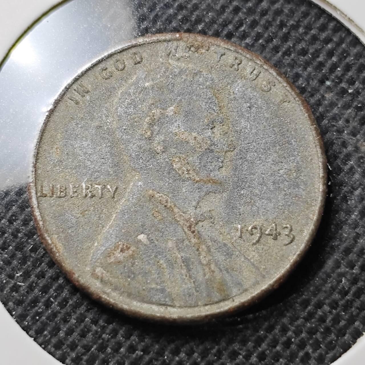 KK钱币收藏小铺 第342场 2月预留时间 周末发货  1943美国1分铁币