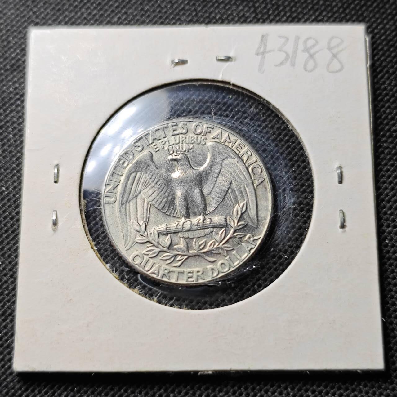 KK钱币收藏小铺 第343场 2月预留时间 周末发货 1973美国25分 