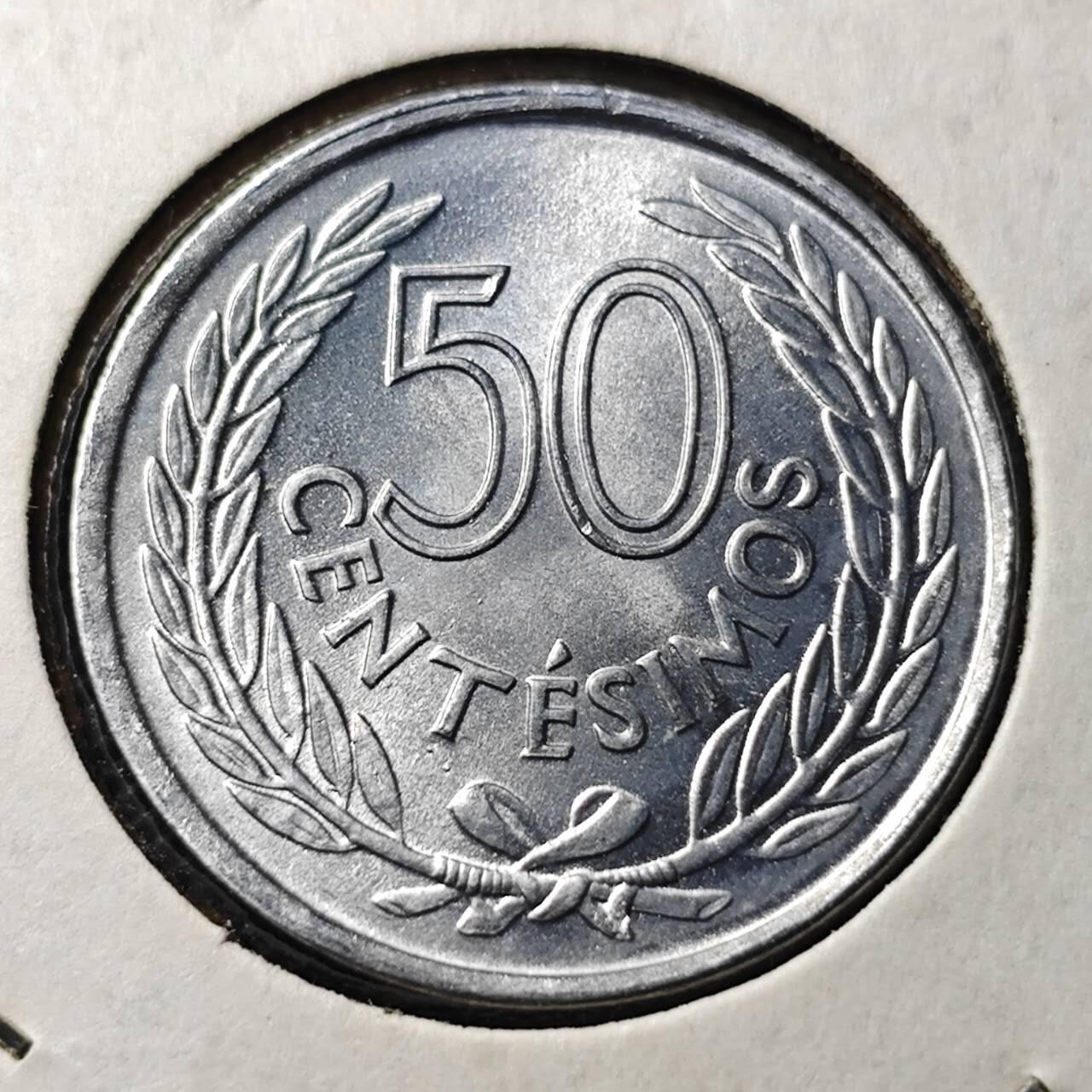 KK钱币收藏小铺 第344场 2月预留时间 周末发货 1965乌拉圭50分 拆卷品