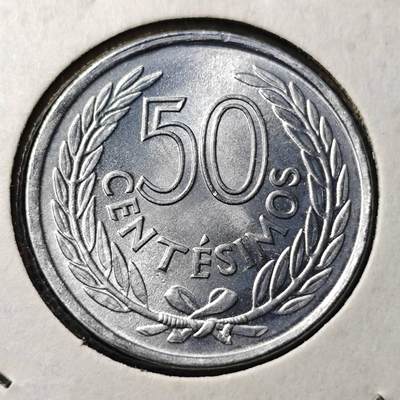 KK钱币收藏小铺 第344场 2月预留时间 周末发货 - 1965乌拉圭50分 拆卷品
