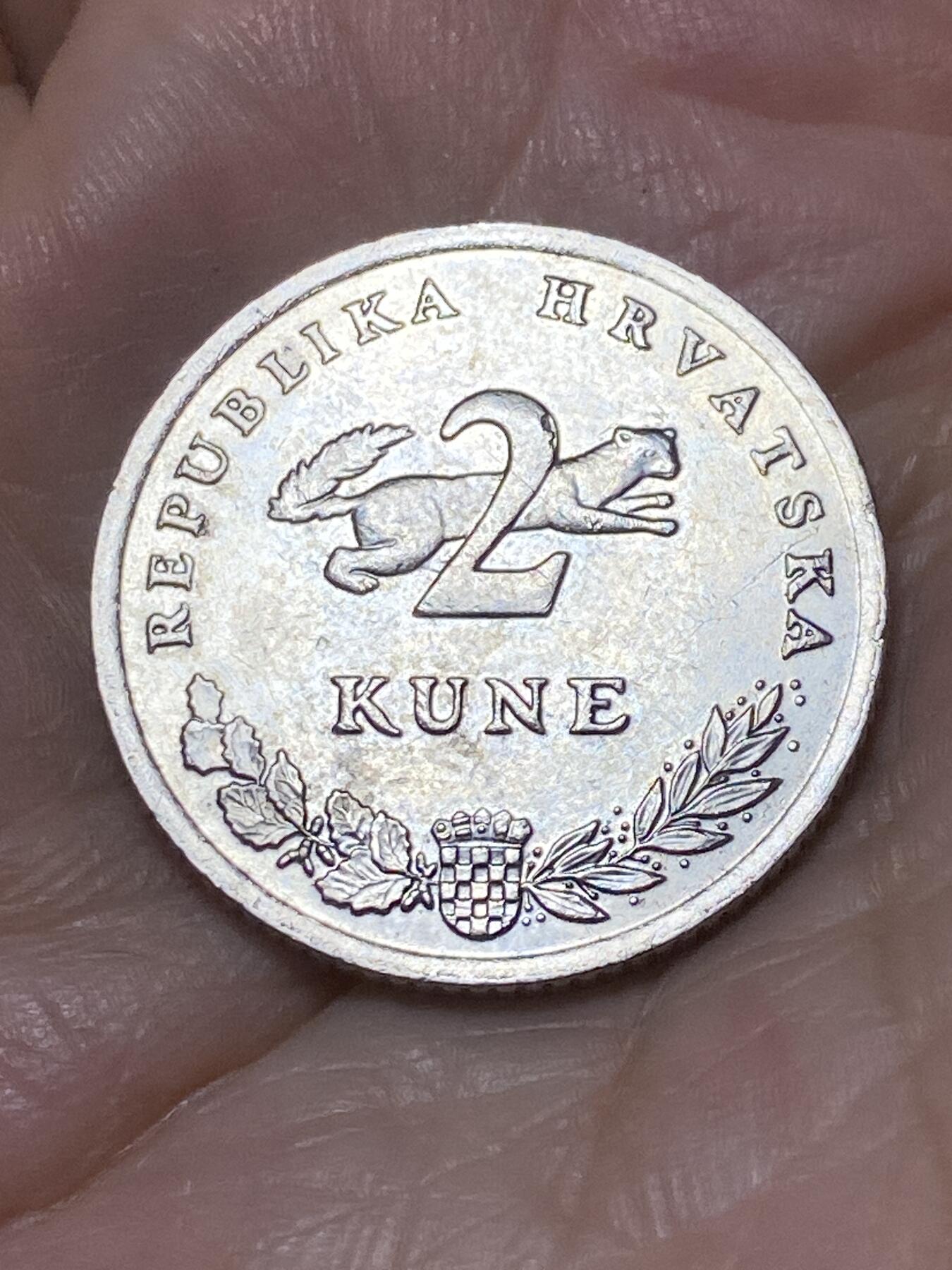 2025年第九十四场(总第一百二十场）外国好品散币(免佣金) 克罗地亚🇭🇷2017年2库纳(奇数年，克罗地亚语版)