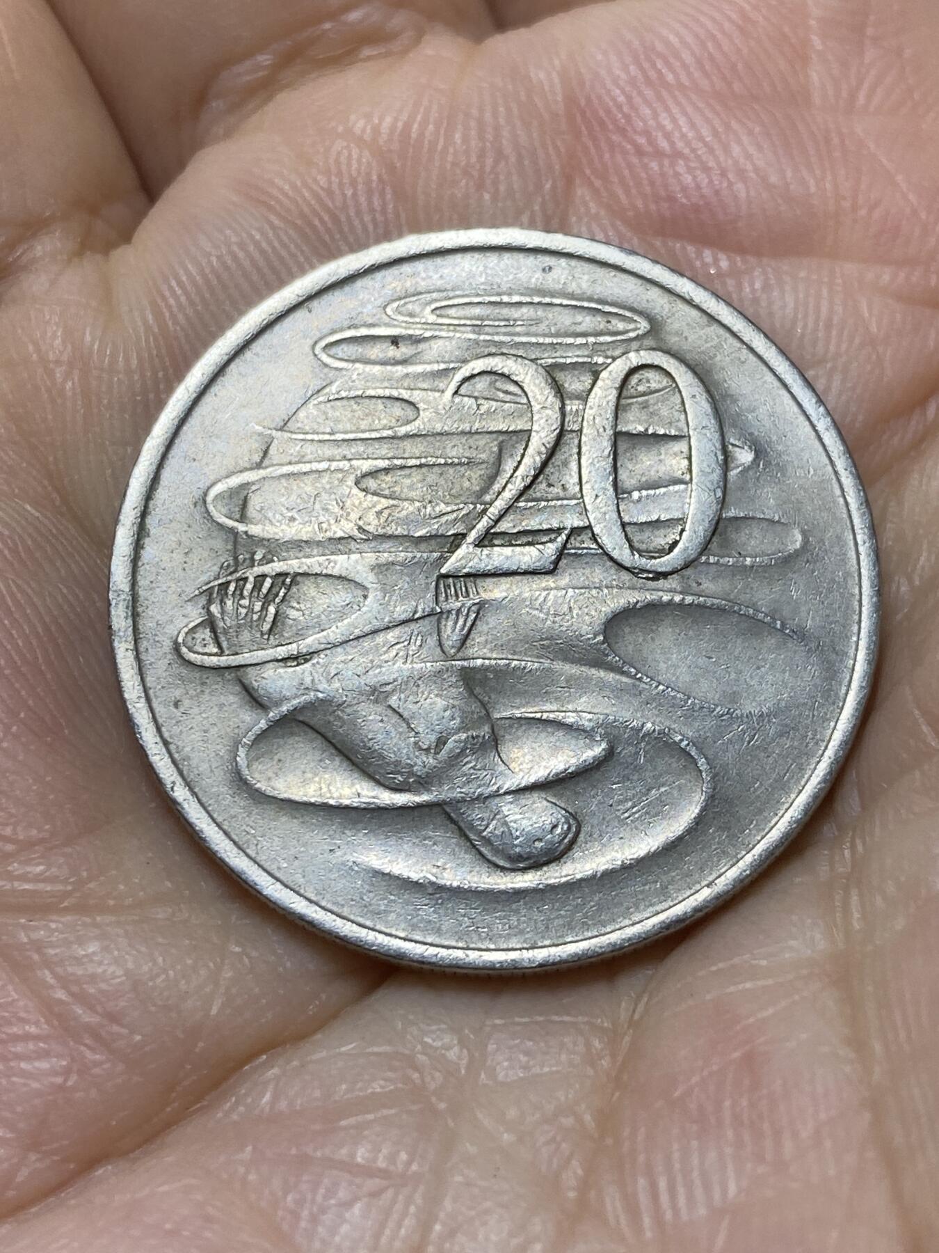 2025年第九十四场(总第一百二十场）外国好品散币(免佣金) 澳大利亚🇦🇺1975年20分(伊丽莎白二世中年花冠)