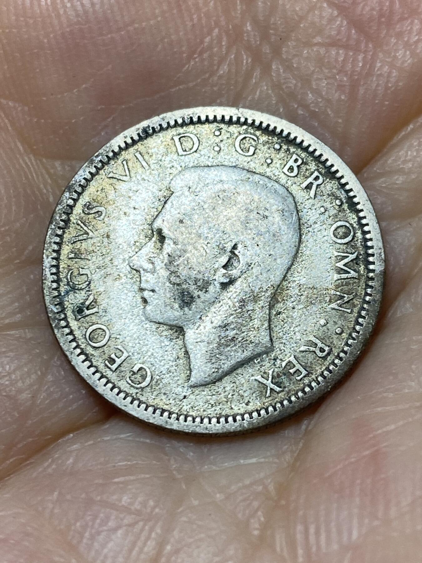 2025年第九十四场(总第一百二十场）外国好品散币(免佣金) 英国🇬🇧1937年6便士银币(乔治六世加冕年，第一版首发年)