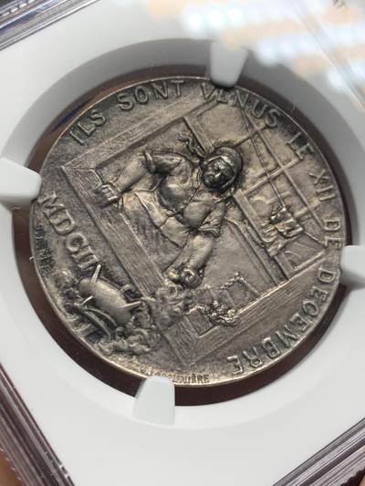 《竞宝斋》第420场 周日，周一，周二  3场连拍 （全场包邮） NGC MS64 瑞士1902年日内瓦凯雷德战役300周年纪念银章 淡包浆