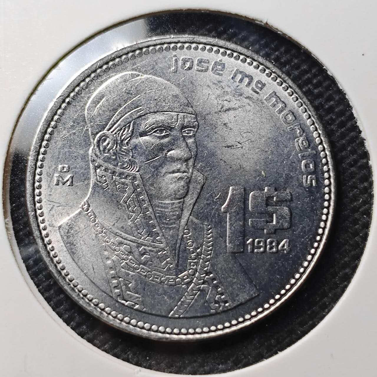 KK钱币收藏小铺 第343场 2月预留时间 周末发货 1984墨西哥\比索 好品
