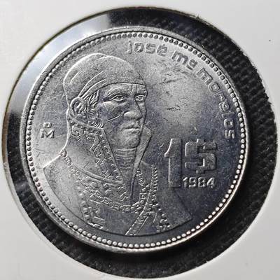 KK钱币收藏小铺 第343场 2月预留时间 周末发货 - 1984墨西哥\比索 好品