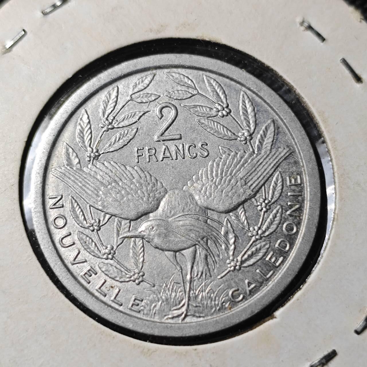 KK钱币收藏小铺 第343场 2月预留时间 周末发货 1949新喀里多尼亚2法郎