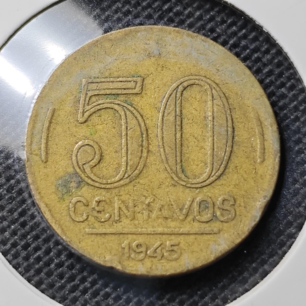 KK钱币收藏小铺 第343场 2月预留时间 周末发货 1945巴西50分 