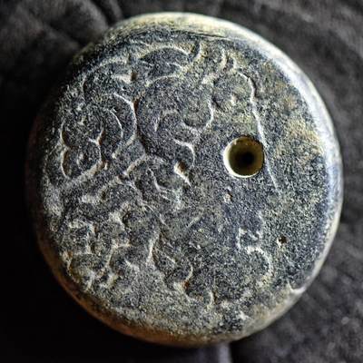 【良泉】第40期【直播场】10月16日晚19.30点开拍！225组（本场结束后外出旅游。之前预存钱币的朋友请告知，将连同本场拍品一起邮寄）  - 【藏家出品C】【43.3克】公元前221-205年，希腊化时代，埃及托勒密三世，四奥波大铜币
