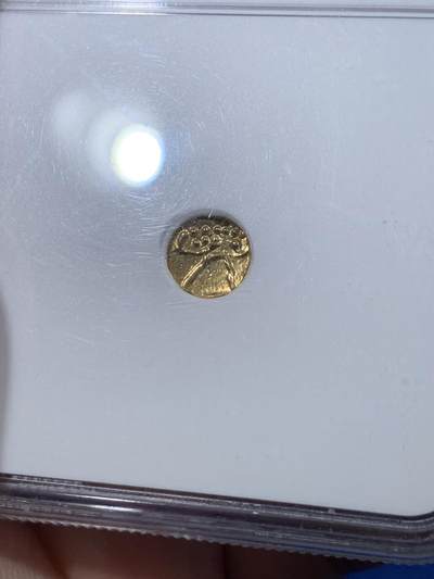 《竞宝斋》第420场 周日，周一，周二  3场连拍 （全场包邮） NGC MS64 印度1400-1750法南小金币 0.39g 高分状态很好