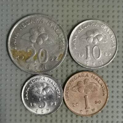 2025年第86场各国散币拍卖（总第86场） - 马来西亚民俗版4枚