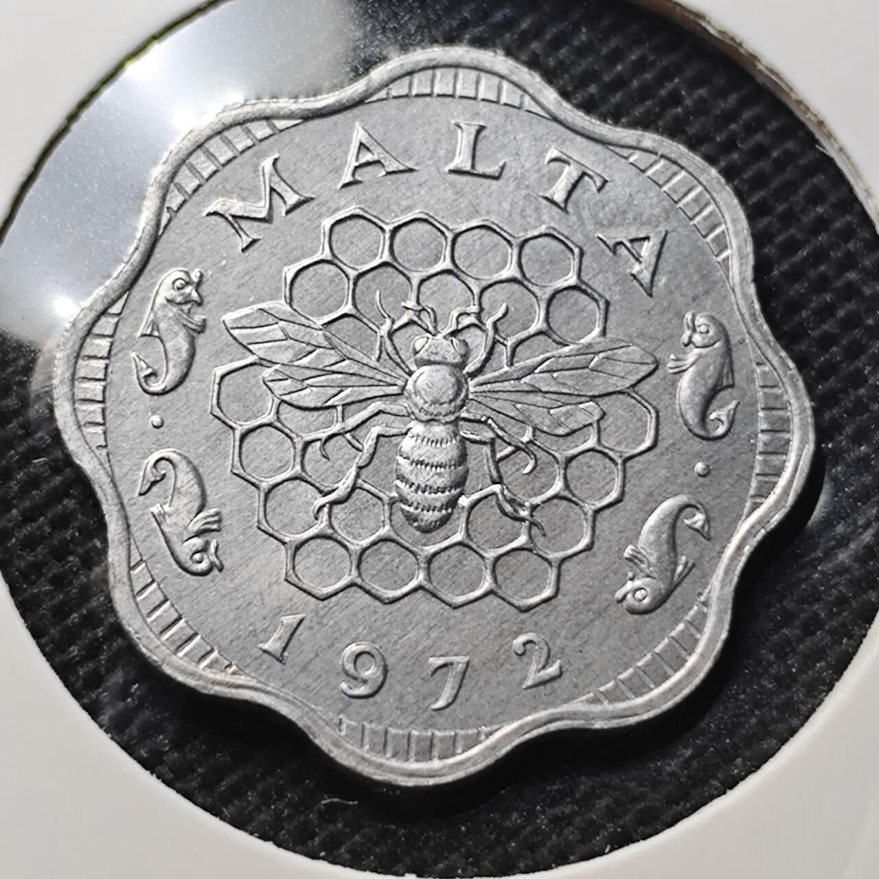 KK钱币收藏小铺 第343场 2月预留时间 周末发货 1972马耳他3米尔 