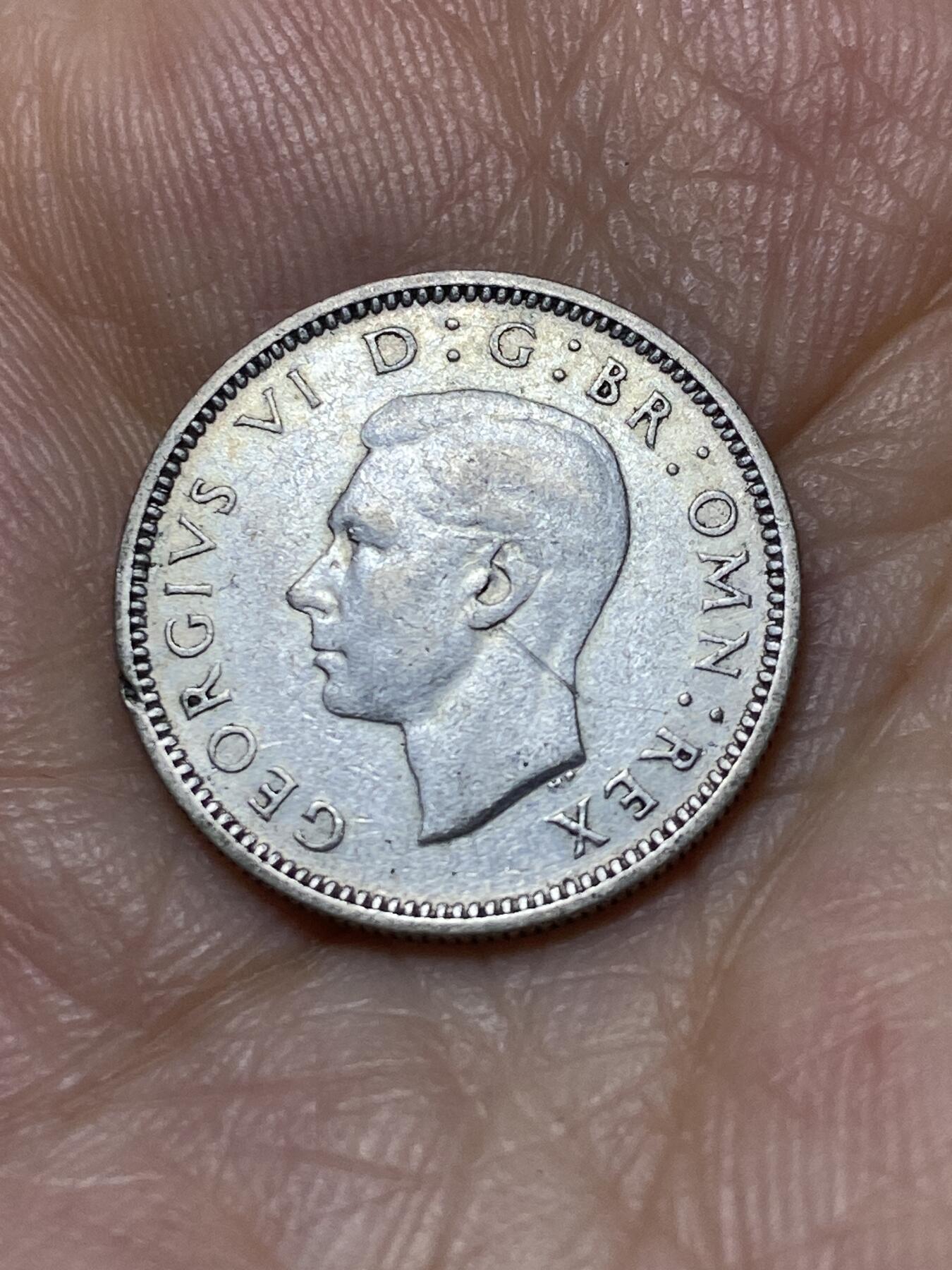 2025年第九十四场(总第一百二十场）外国好品散币(免佣金) 英国🇬🇧1939年6便士银币(乔治六世第一版，500银)