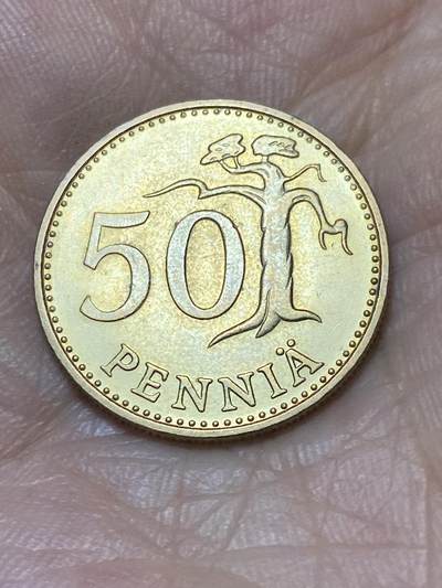 2025年第九十四场(总第一百二十场）外国好品散币(免佣金) - 原光好品–芬兰🇫🇮1963年50盆尼(S标)
