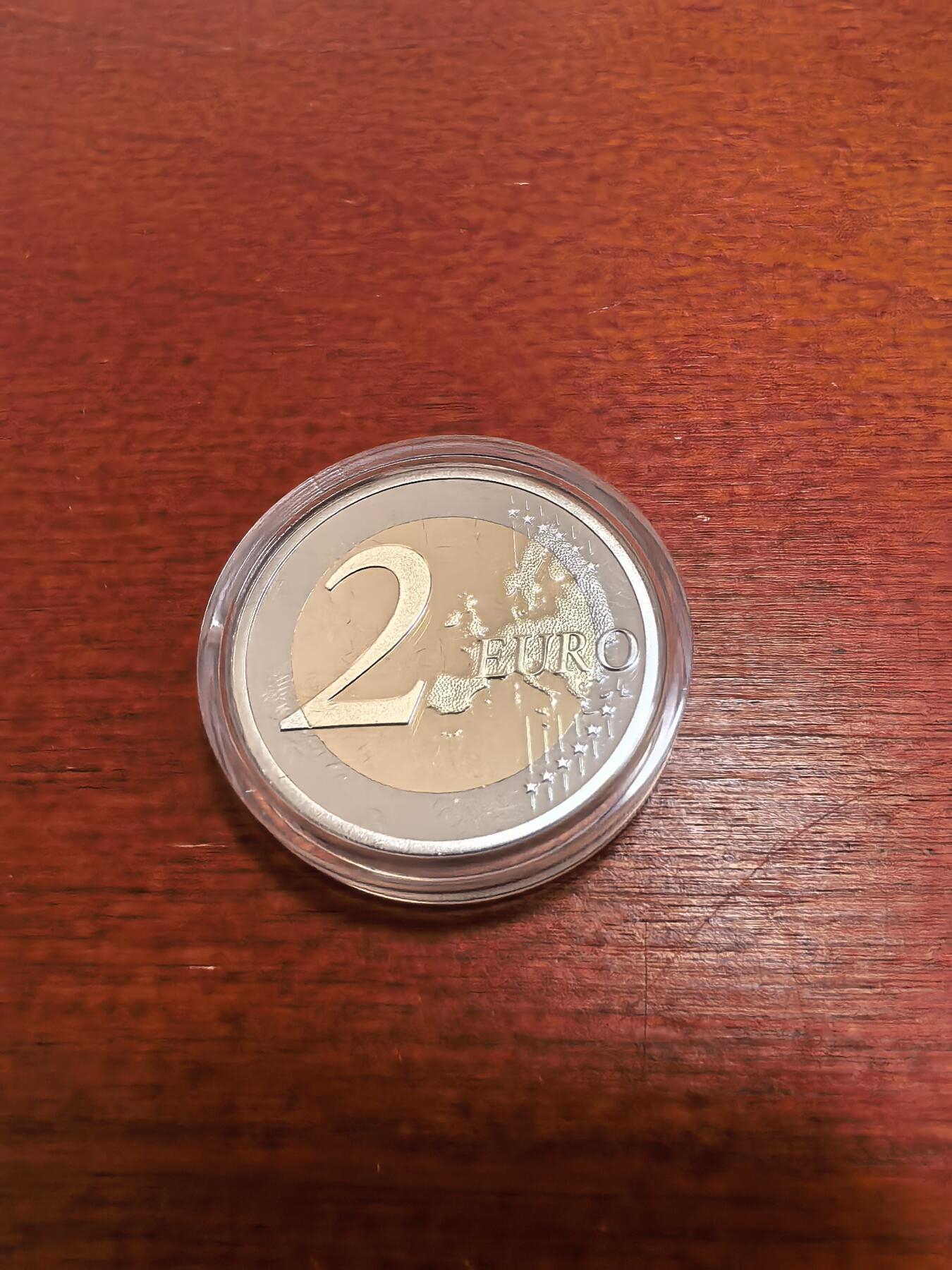 长老汇蛇年精选第五十一场拍卖 2022比利时感谢医疗人员2欧元精制双色币，5000枚，盒证全