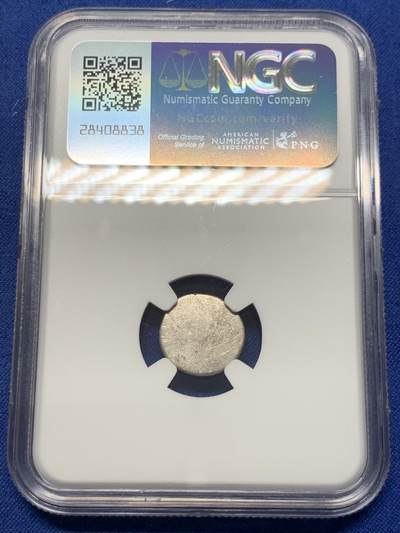 《竞宝斋》第420场 周日，周一，周二  3场连拍 （全场包邮） NGC AU55 柬埔寨 1600-1860 神鸟小鸟 2PE 打制银币