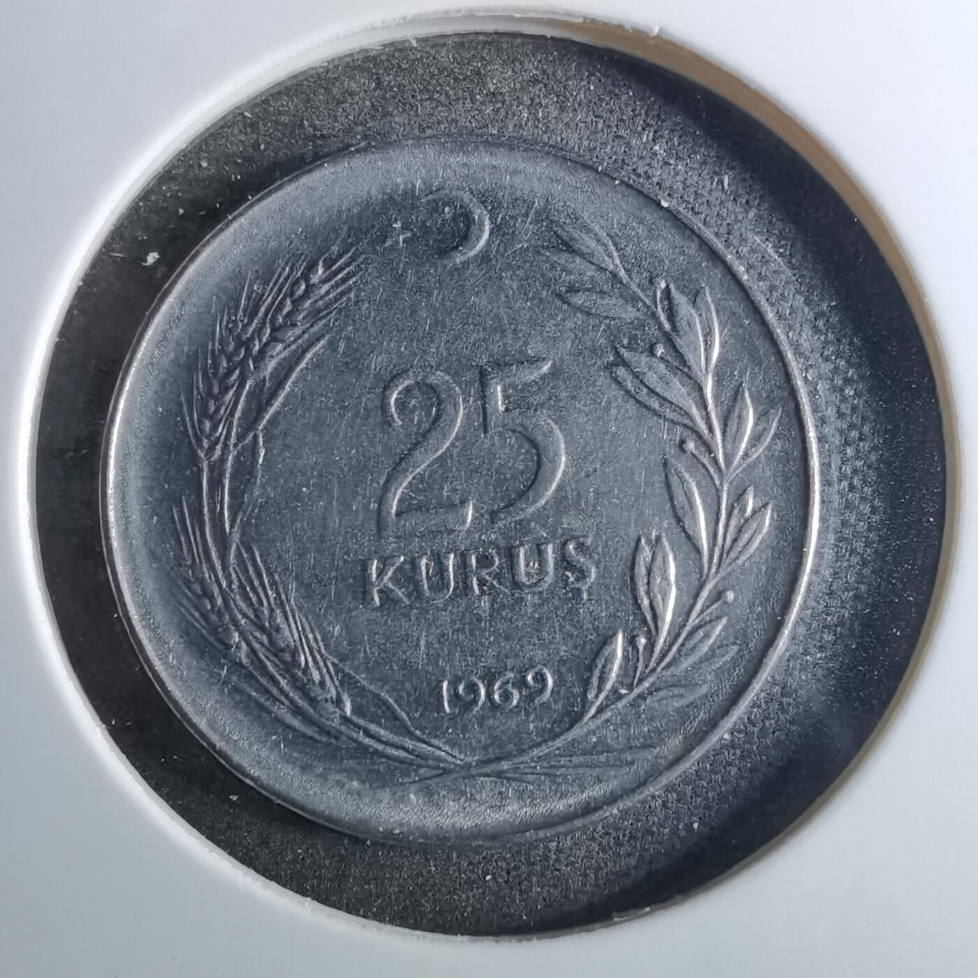 沼泽如烟--第846场 土耳其1969年25库鲁