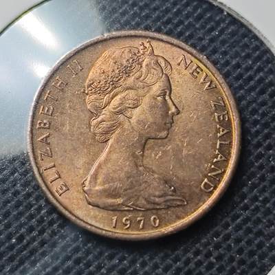 KK钱币收藏小铺 第344场 2月预留时间 周末发货 - 1970新西兰1分 好品