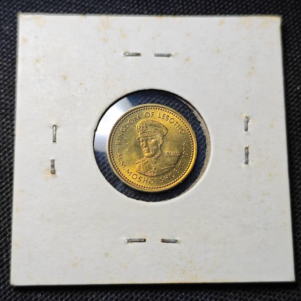 KK钱币收藏小铺 第345场 2月预留时间 周末发货  1979莱索托1分 好品