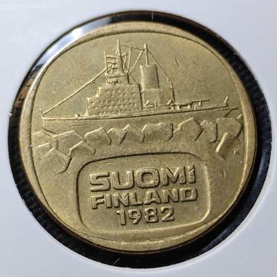KK钱币收藏小铺 第344场 2月预留时间 周末发货 - 1982芬兰5马克破冰船