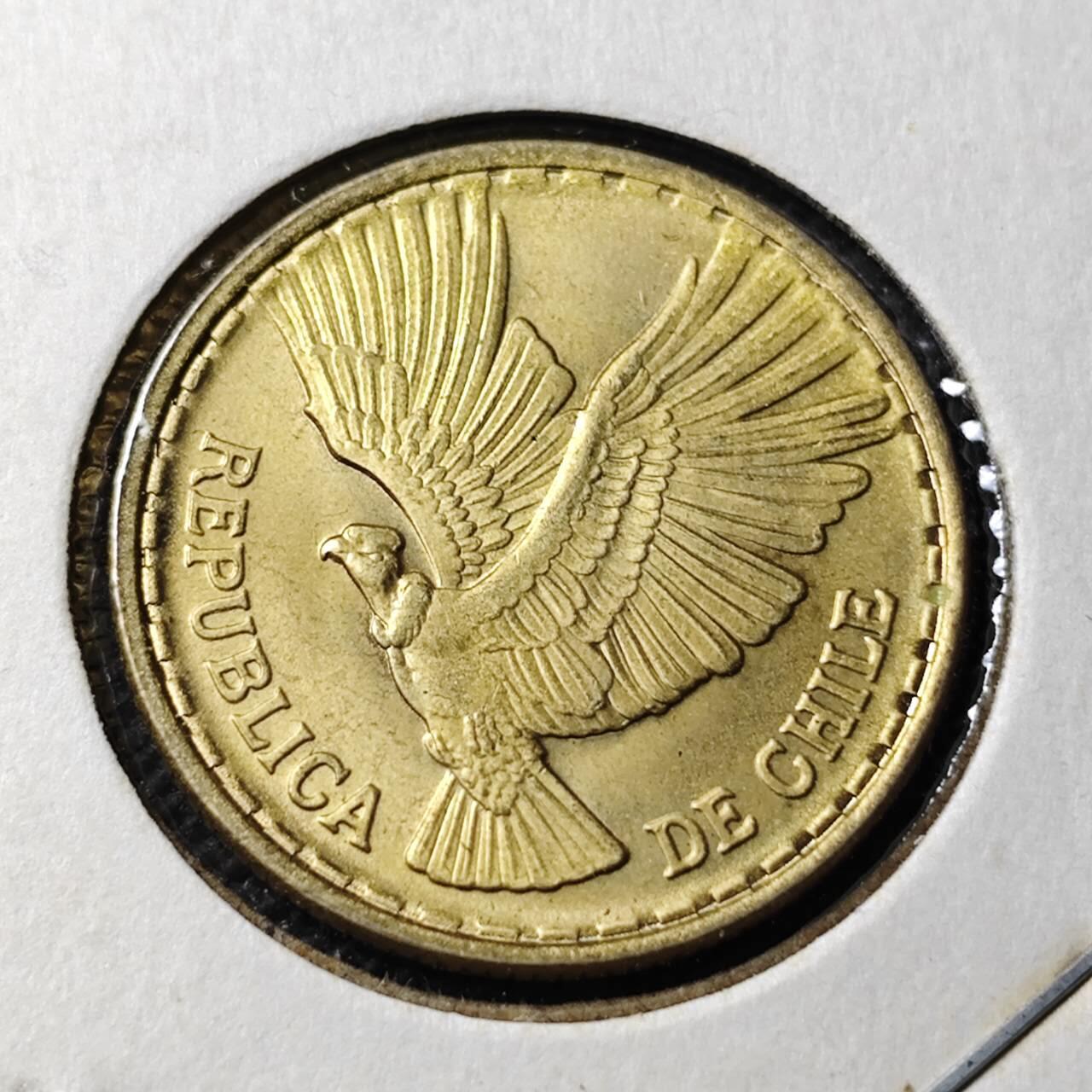 KK钱币收藏小铺 第346场 2月预留时间 周末发货 1969智利5分 好品铜币 飞鹰