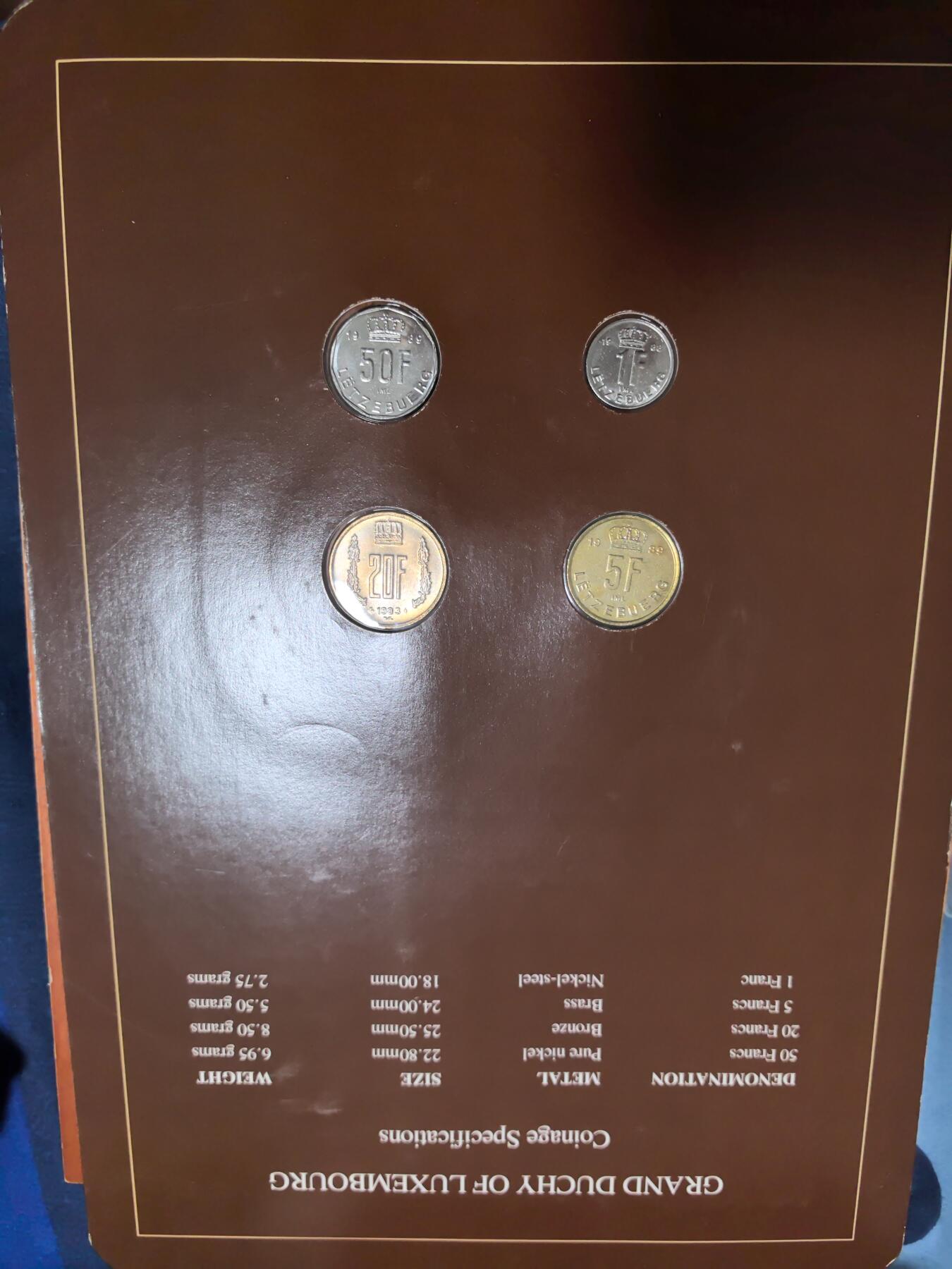 长老汇蛇年精选第五十一场拍卖 美国富兰克林造币厂包装卢森堡4枚币邮币卡