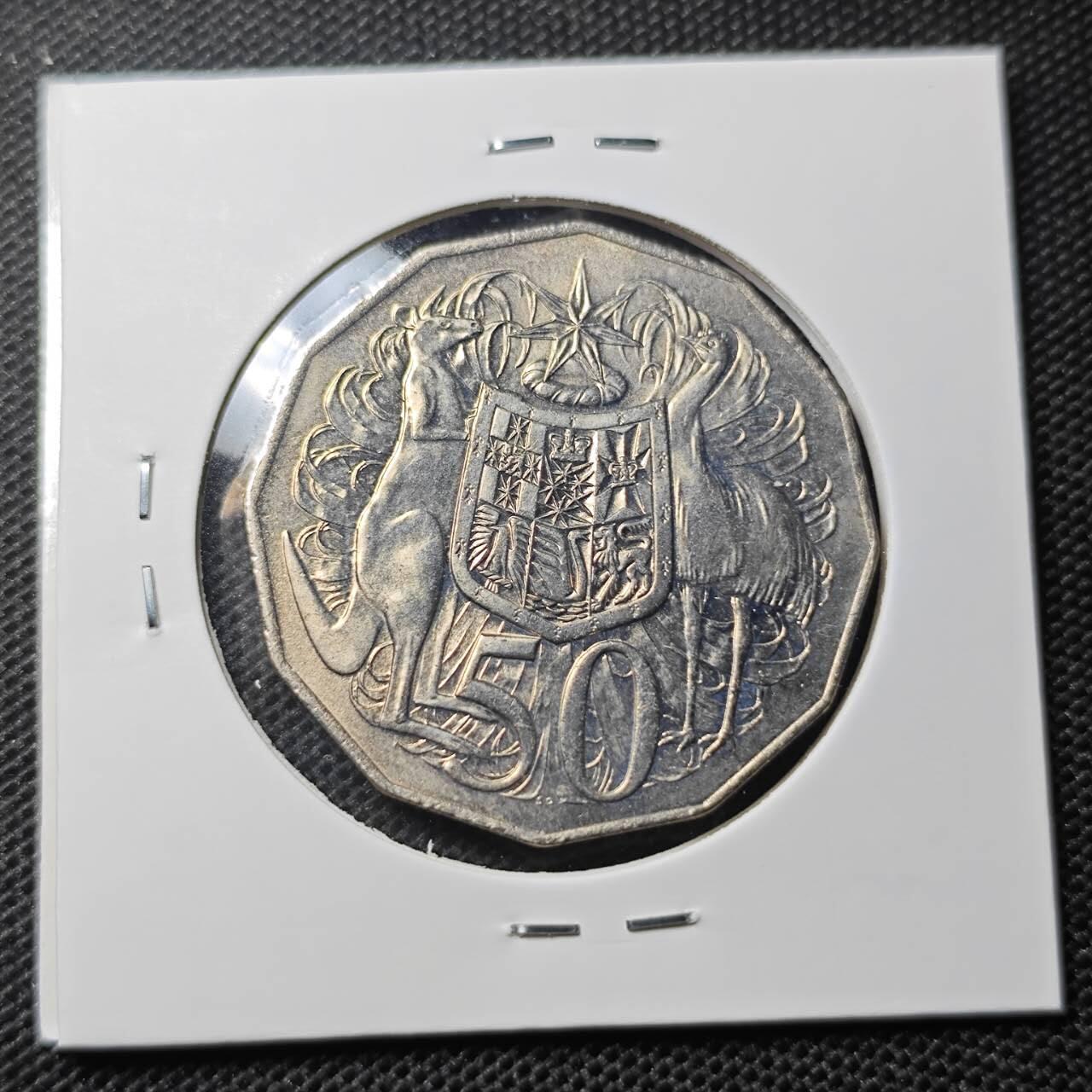 KK钱币收藏小铺 第344场 2月预留时间 周末发货 1979澳大利亚50分 好品