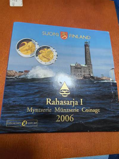 长老汇马年精选第七场拍卖 - 2006芬兰9枚欧元套装，面值5.88欧元，卡装