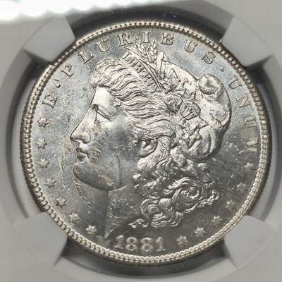 老蟹的宝藏🏴‍☠️ II-美国/奥地利/英国/其余国家评级币及散币 - NGC UNCD 美国1881年摩根1元