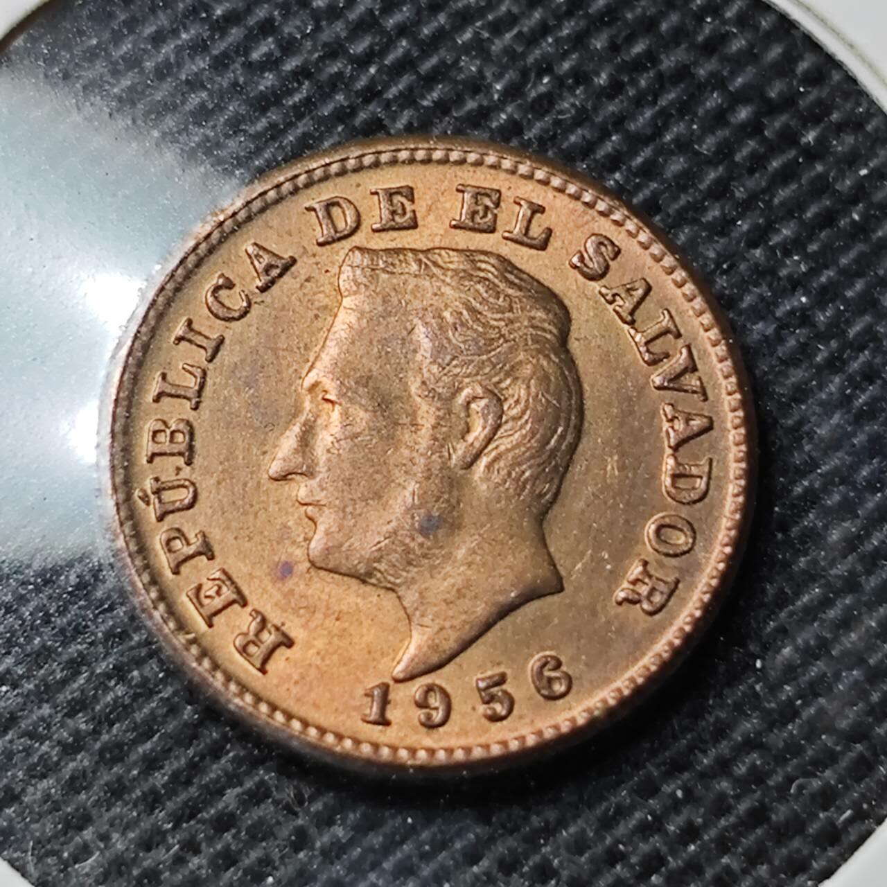 KK钱币收藏小铺 第346场 2月预留时间 周末发货 1956萨尔瓦多1分 好品