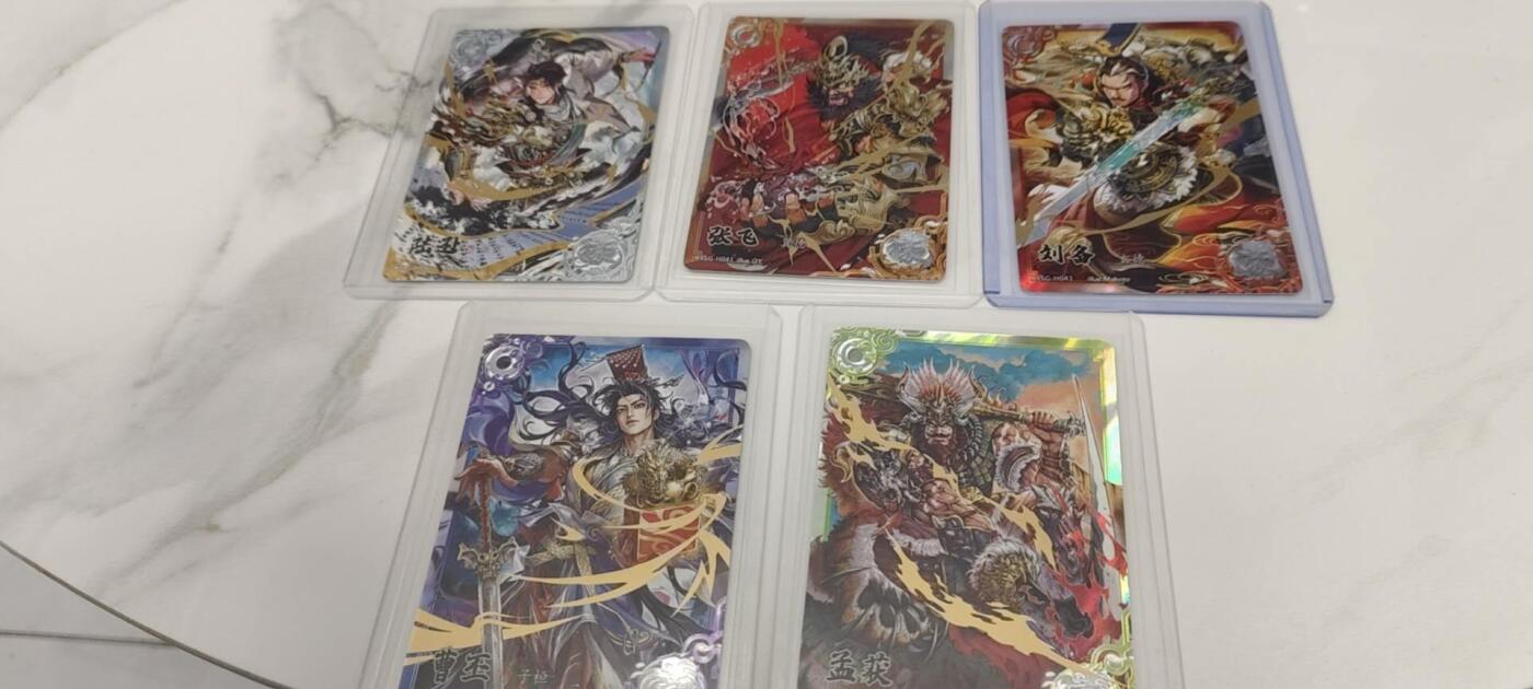 秋原瞳的小店第二十四期（持续收拍，祝大家国庆中秋快乐，好好睡它个自然醒） 卡游三国7弹5张豪杰不同，线下拆卡入套