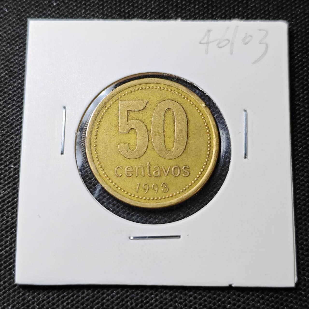 KK钱币收藏小铺 第346场 2月预留时间 周末发货 1993阿根廷50分