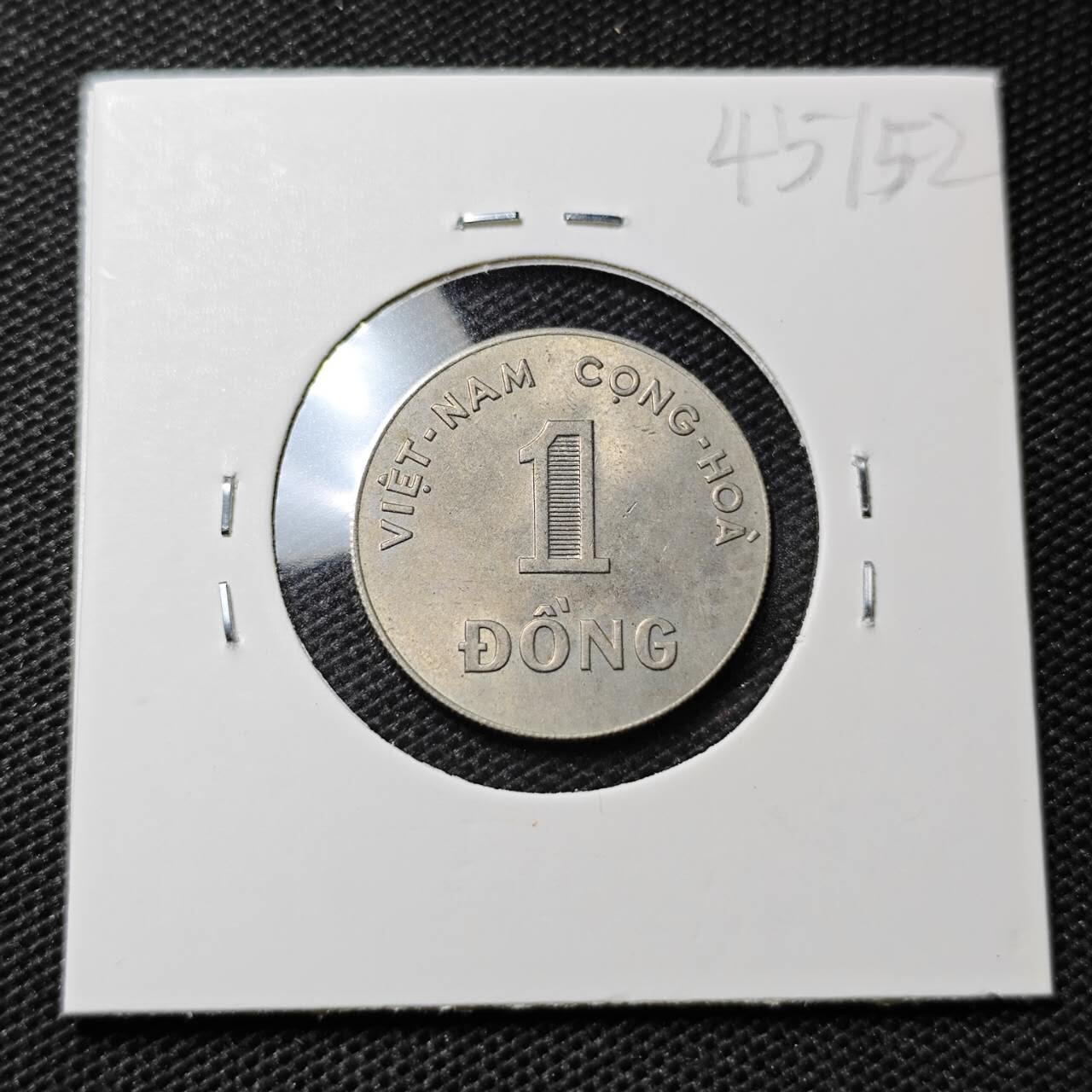 KK钱币收藏小铺 第345场 2月预留时间 周末发货  1964南越1盾 水稻 好品 细节好看